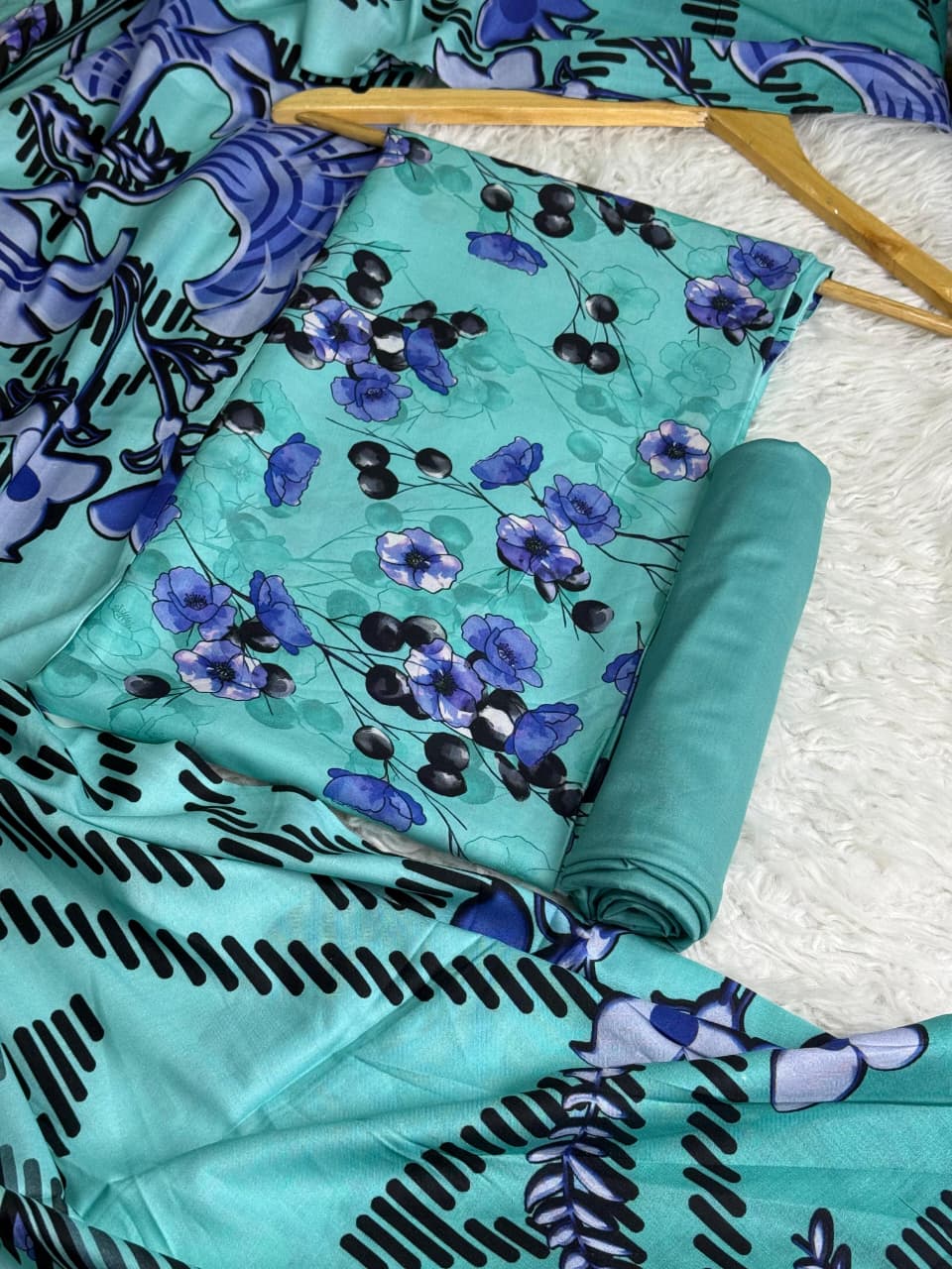 Linen Printed 3pc D-20